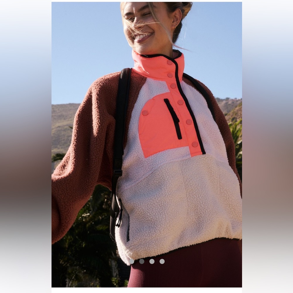 Free People Hit The Slopes Colorblock Pullover